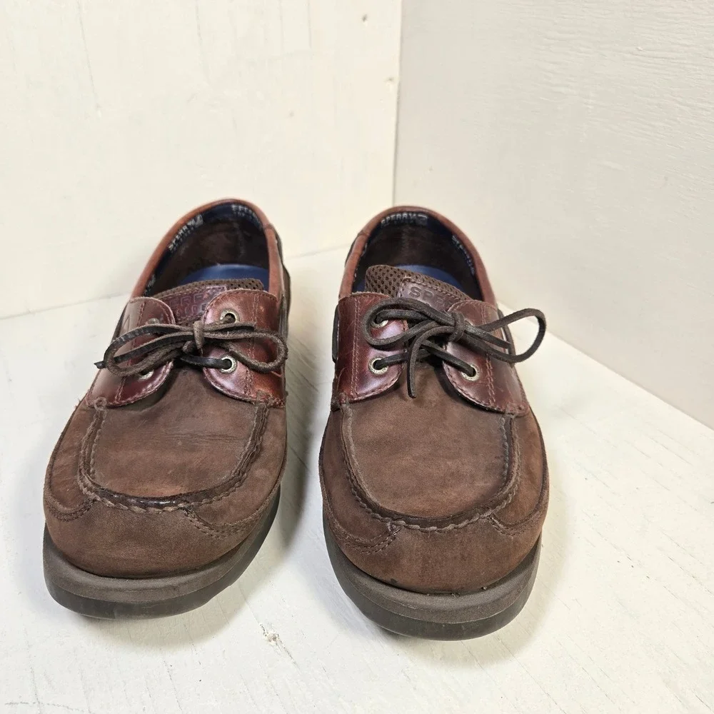 Sperry Top-Sider Mens Billfish Boat Shoes Brown Leather Loafers 0777503 Size 11M